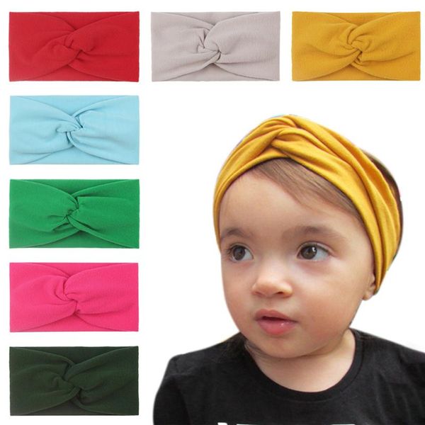 

hair accessories children's seamless super soft cotton headband cute princess baby turband bow, Slivery;white