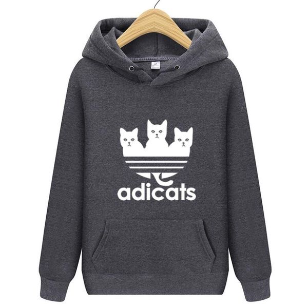 

men's hoodies & sweatshirts 2021fall winter brand hoodie sweatshirt letter adicats printing long sleeve fashion men, Black