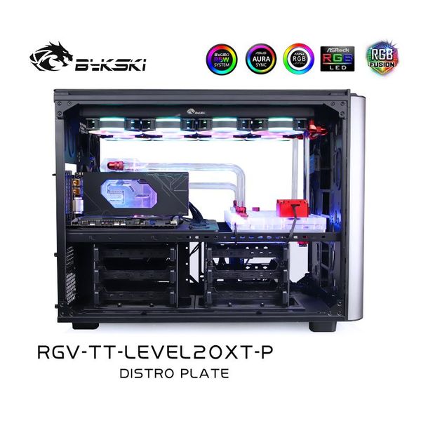 

fans & coolings bykski rgv--level20xt-p, waterway boards for thermaltake level20 xt case, intel cpu water block single gpu building