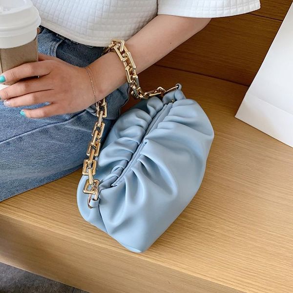 

cloud fishone lady's luxury clip decorative dumpling style cloud bag shoulder bag modeling classic making leather european rectangu fkq