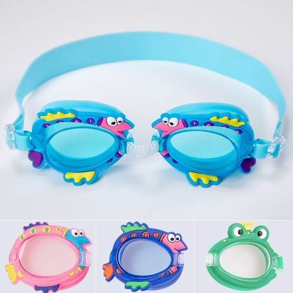 

kids swimming glasses waterproof antifogging goggles diving glasses water sports multi color boy girl anti uv anti-fog h26smiz, Blue
