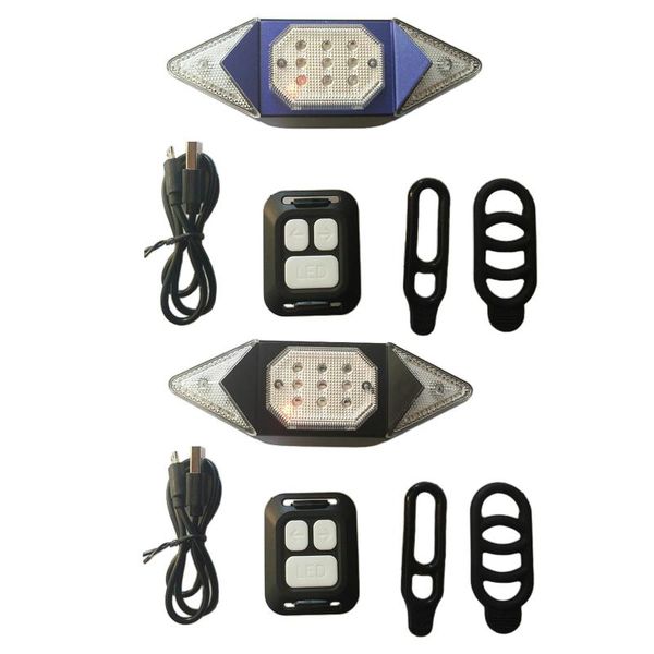 

bike rear light led bike tail turn signal lights remote control rechargeable