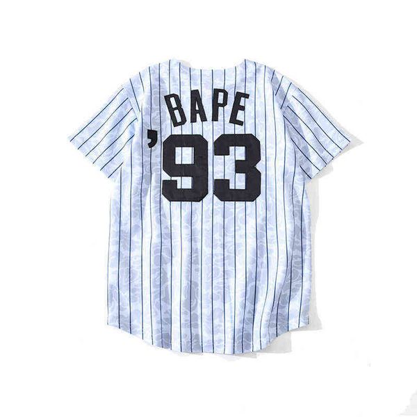 

brand chao light blue breathable baseball shirt short sleeve, White;black
