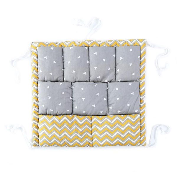 

bed hanging storage bag baby cot cotton holder organizer 50x50cm diaper pocket for crib bedding lxac