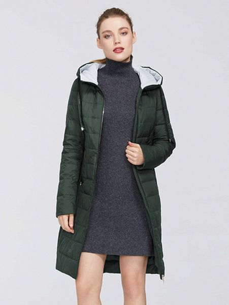 

colorblock quilted winter coat h7mi#, Black
