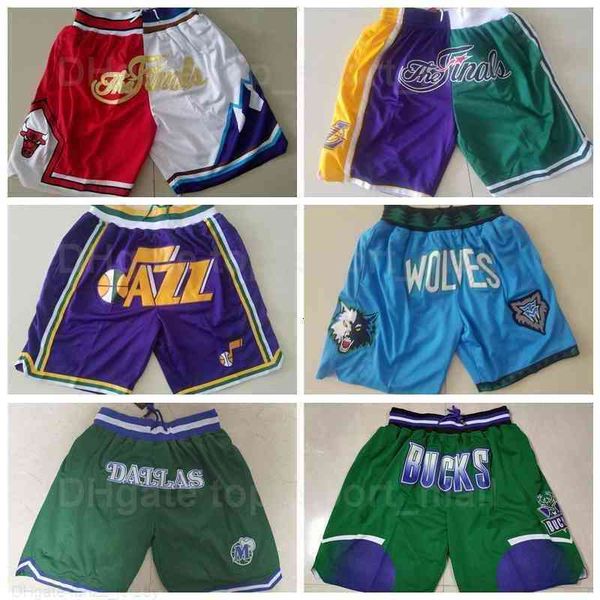 

comfortablejohn stockton basketball shorts just don wear sport pant pocket zipper karl malone kevin garnett rudy gobert towns luka doncic pe, White;black