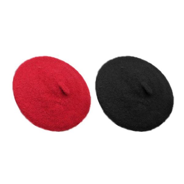 

dog apparel solid color pet fashion beret warm cute hood all- headpiece