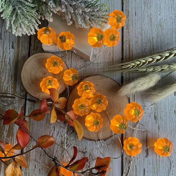 

8 modes 3m 30 led pumpkin string lights remote control halloween 3d pumpkin garland for fall halloween thanksgiving parties