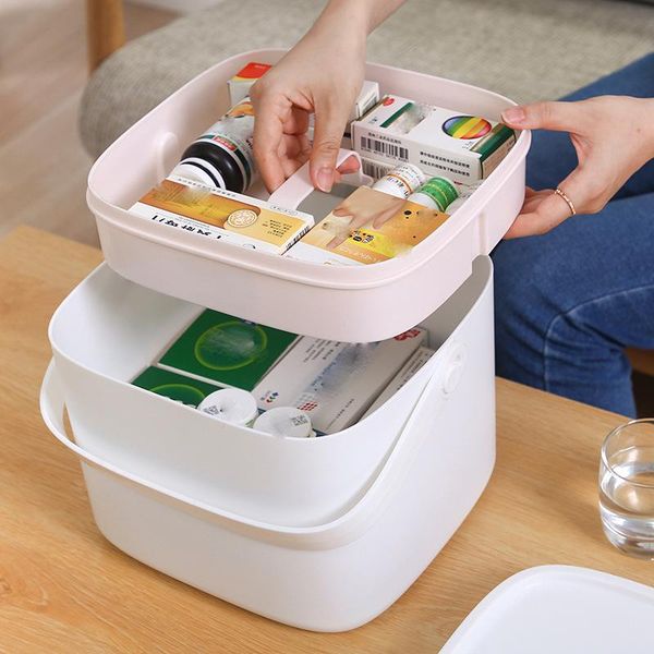 

large capacity multifunctional family storage large plastic box box handle storage