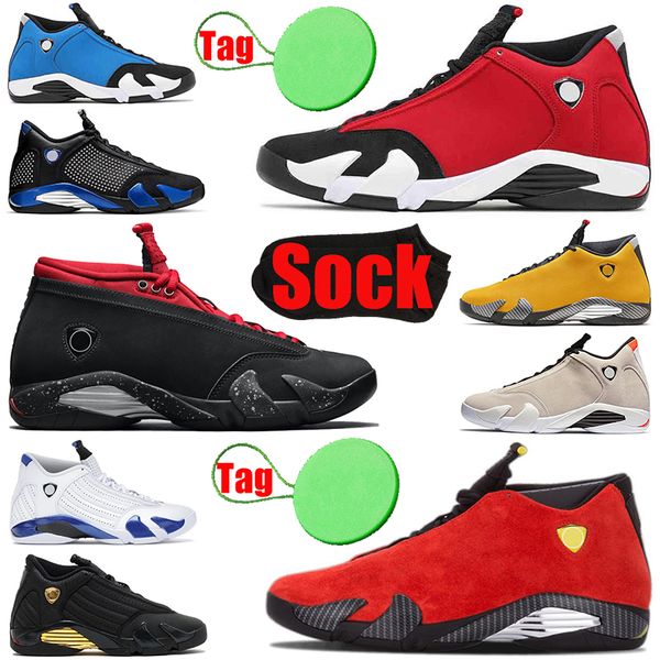 

with sock and tag 14 14s mens basketball shoes gym blue red lipstick varsity royal defining moments gold thunder desert sand men trainers sp