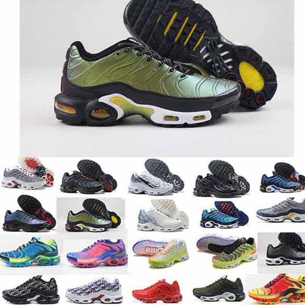 

tn plus ultra runnin shoe zebra classic outdoor run tns cushion shoes sports shock runner trainers sneakers mens women size 36-45, Black