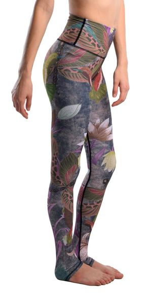 

women's leggings women colorful hummingbirds print fitness quick dry exercise high waist full length energy pants trousers ropa mujer, Black