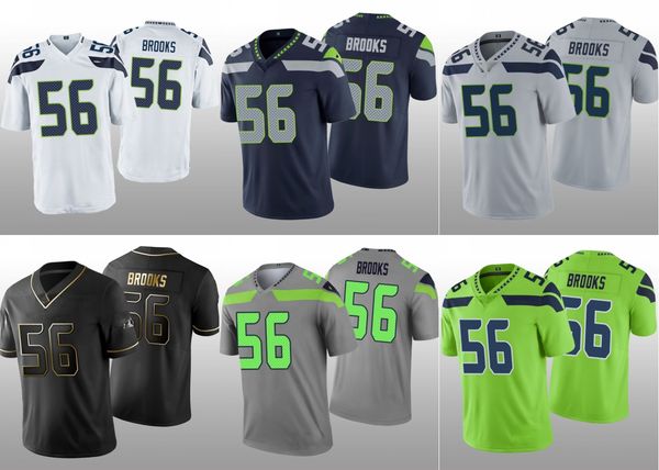 

seattle seahawks men jordyn brooks golden edition women youth jersey, Black