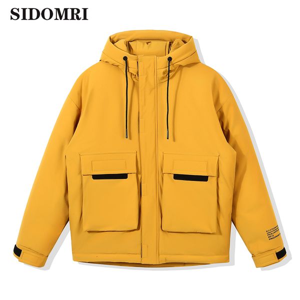 

down jacket for men and women the new winter white duck down handsome thick warm coat popular short, Black