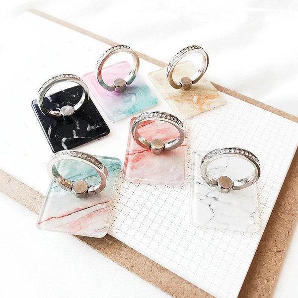 

cell phone mounts & holders holder grip stand flash drilling marble bracket mobile ring flexible 3d expanding tablets