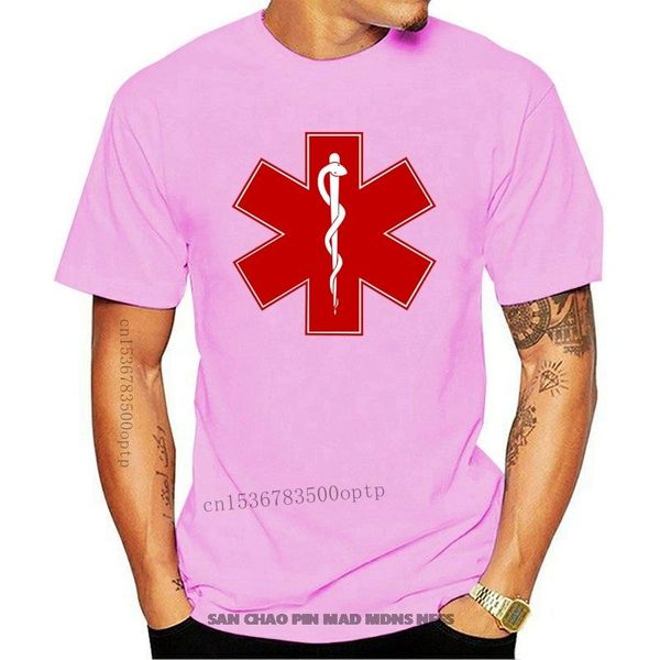 

men's t-shirts logo emergency technician ambulance t-shirt for men plus size cotton tees streetwear, White;black