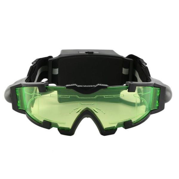 

sunglasses adable led night glass goggles motorbike racing hunting glasses eyewear with flip-out light windproof, White;black