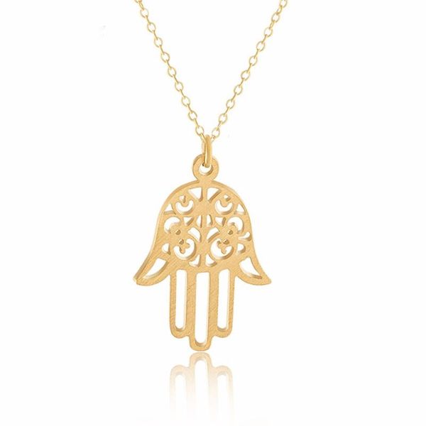 

fatima hand evil eye necklaces & pendants arabic muslim christian jewish jewelry lucky charm chain choker collier femme bijoux, Silver