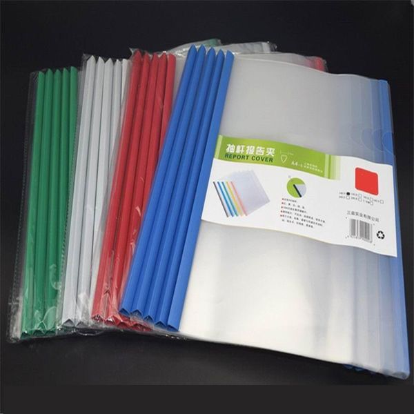 

business card files 500pcs fashion a4 pvc office pull the pole clip document folder transparent plastic thicken file stationery supply