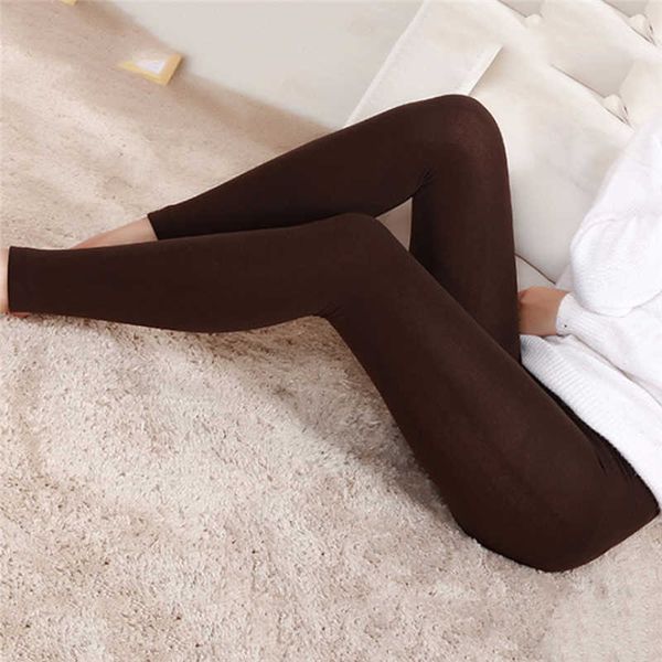 

plus thin flowers fat women laying elastic tail warm kashmir leggins broek femme high quality, Black