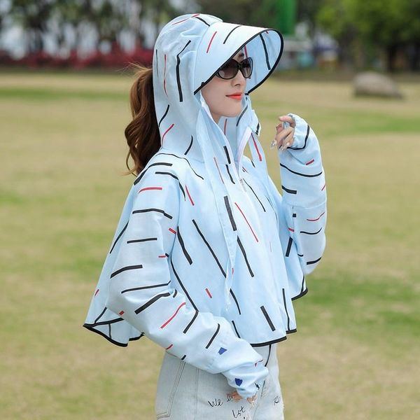 

wide brim hats women outdoor sun hat uv protection summer sun-proof clothing face shade travel protective casual beach cap, Blue;gray