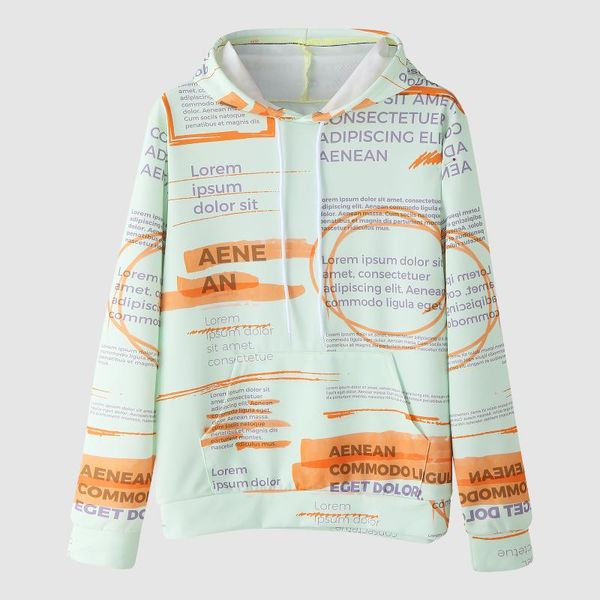 

men's hoodies & sweatshirts autumn slim casual hip hop letter print hooded printed long sleeve loose sweatershirts hoodie male d910#, Black