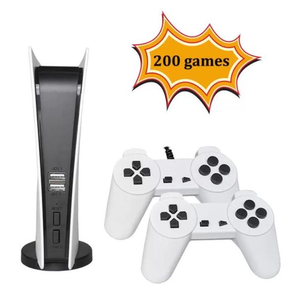 TV Game Console 8-битная игра Game с 200 Classic Juegos AV Выход GS5 Ретро видео Мини-игры Станция Двойной проводной контроллер Y11195 50%