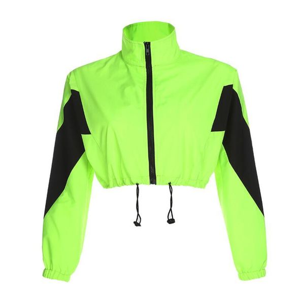 

women's jackets spring autumn short stitching jacket vintage streetwear coats 2021 basic coat long sleeve green female, Black;brown