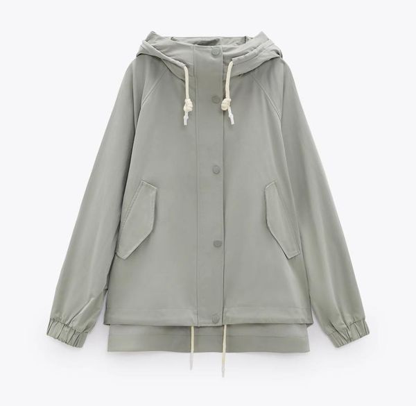 

women's jackets 2021 the spring clothing waterproof jacket hooded, Black;brown