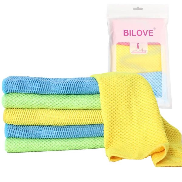 

cleaning cloths 3pcs thick microfiber rag car window glass cloth rice velvet dishtowel absorbable kitchen