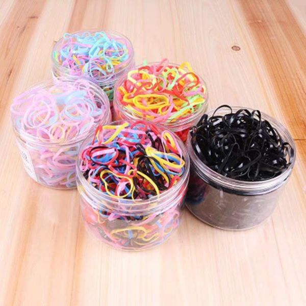 

hair accessories 500pcs/lot thickened disposable children baby tpu holder rubber bands elastic band girl tie gum, Slivery;white