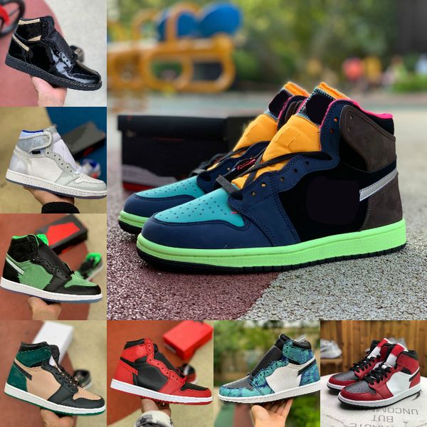 

sell 2021 new 1 1s basketball shoes men women satin snake mid patent tie dye unc to chicago chunky dunky zoom zen green bio hack trainers g4