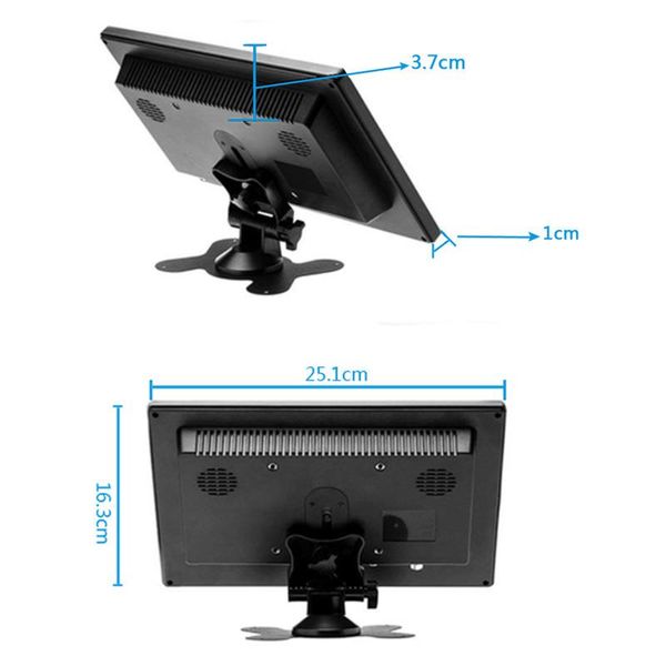 

monitors 2021 10.1 inch 1920x1200 portable monitor for ps3/ps4 xbox360 raspberry system cctv with vga bnc usb touch lcd screen