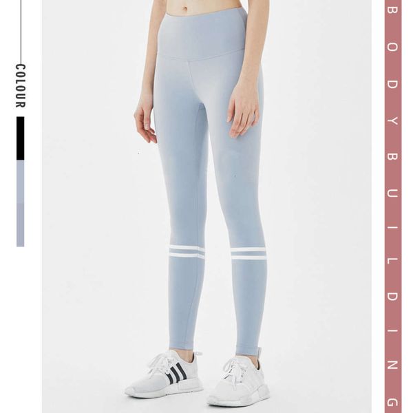 

fashion traceless craft fitness pants 2021 women's outdoor stretch tight yoga suit, Gray