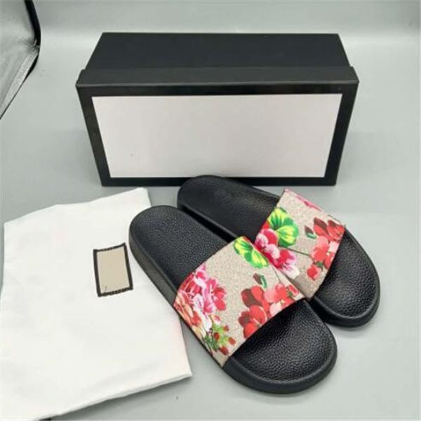 

summer men women luxury sandals designer shoes slide fashion brand wide flat slippery sandals slipper flip flop size 36-45, Black