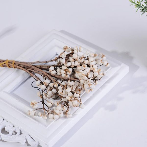 

decorative flowers & wreaths 30cm natural preserved tallow tree fruit dried flower diy bouquet home wedding party floral office decoration m