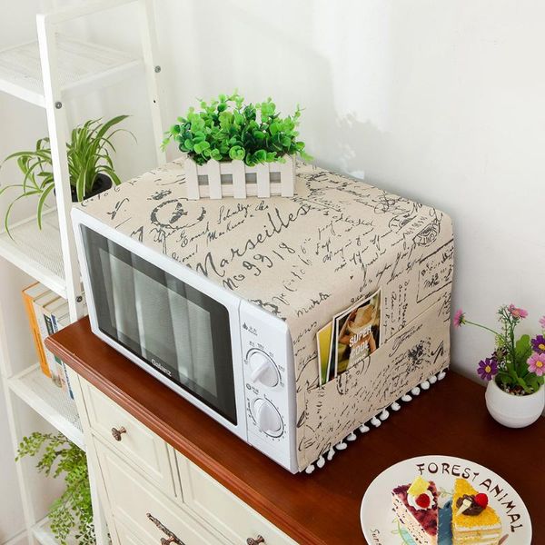 

other household sundries dustproof microwave oven cover hood oil dust with storage bag double pockets washable kitchen supplies accessories