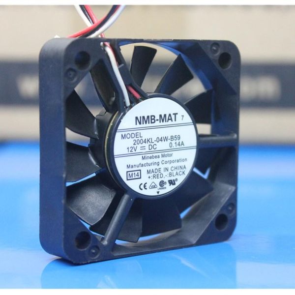 

fans & coolings 5pcs nmb-mat 50mm 2004kl-04w-b59 two ball bearing dc 12v 0.14a 5010 50*50*10mm cooling fan server with 2pin 3pin