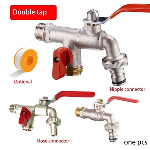 

washing machine water faucet dual holder faucet double head water single hole nozzle