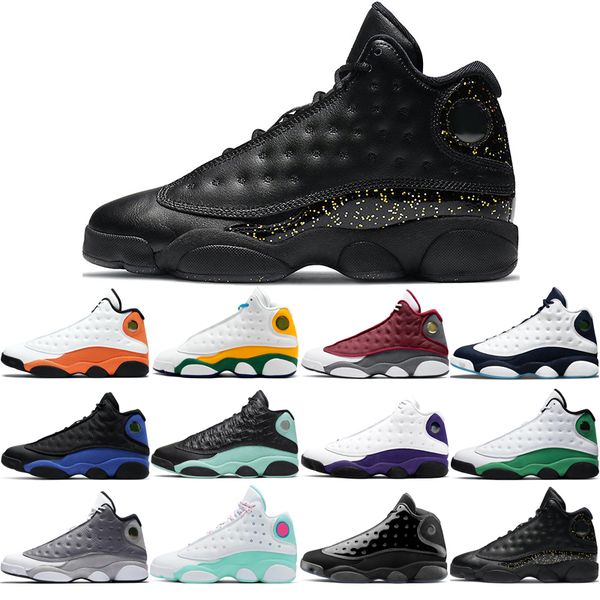

man basketball shoes 13s fashion atmosphere grey aurora green and gown gold glitter hyper royal island lakers lucky obsidian playground red