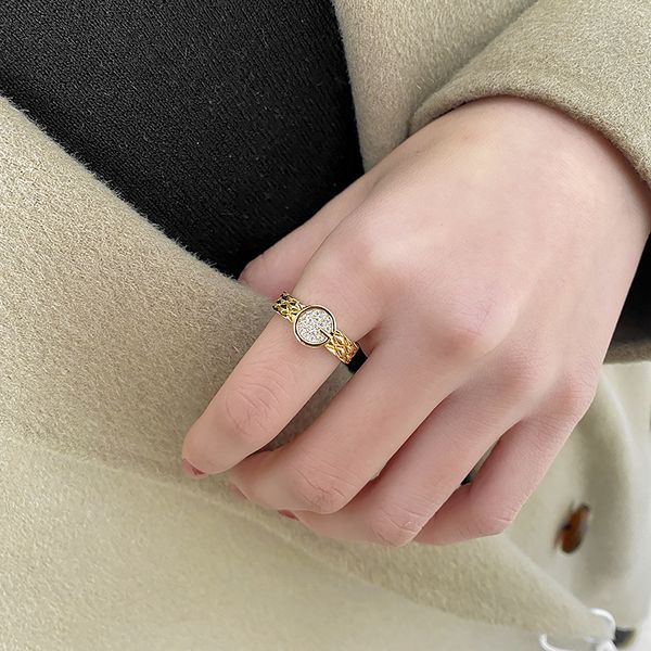 

cute wholesalelight luxury niche design ring female fashion personality index finger ring advanced temperament exquisite ring women, Golden;silver