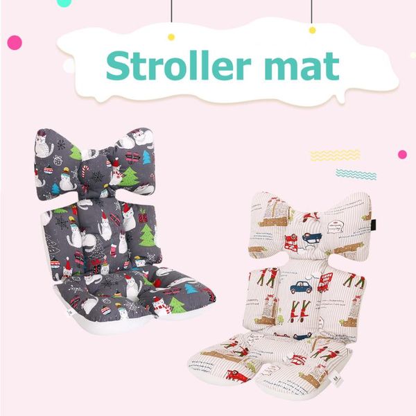 

stroller parts & accessories christmas print snow cat soldier baby seat pad cotton soft car cushion cart mattress mat pat body suppo