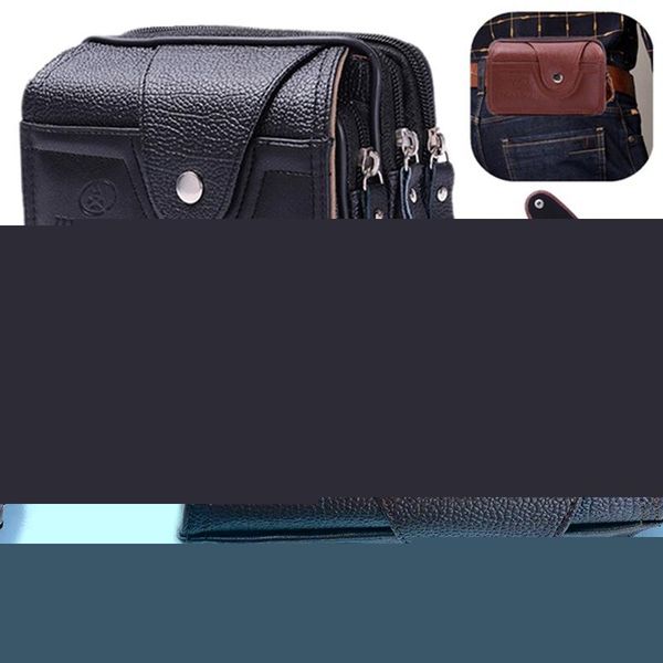 

waist bags 2021 pu vintage pack multi-function phone coin bag the belt outdoor small wallet men women