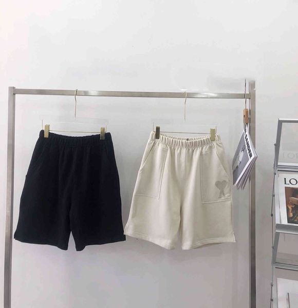 

luxury design am thin terry shorts women's summer lovers casual loose love embroidery fashion sports capris a1, White;black