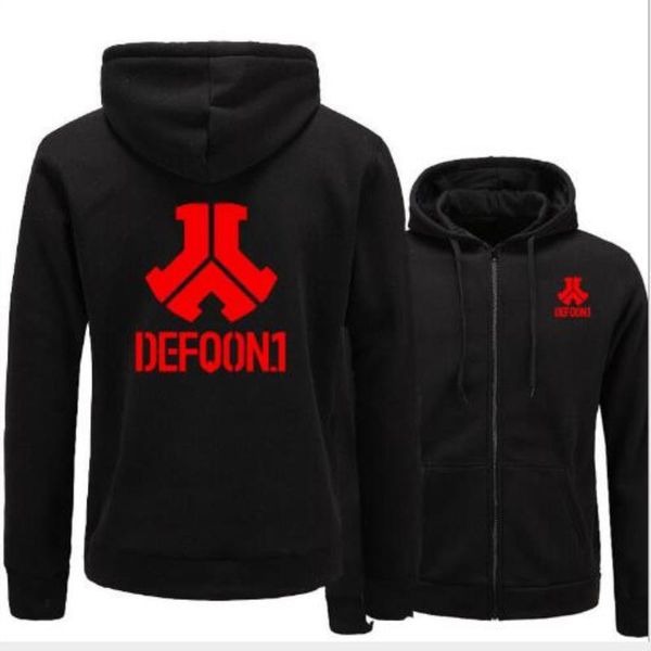

band fashion rushed defqon.1 rock hoodies sweatshirts casual new men jackets bomber hoodies hop hip mens winter bnjde, Black