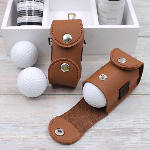 

storage bags multifunctional golf bag accessory portable faux leather ball tees holder waist pouch container outdoor