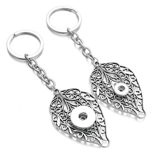 

new snap jewelry 12mm 18mm snap key chains for keyring women gifts girl leaf keychain bag penda jllmiw