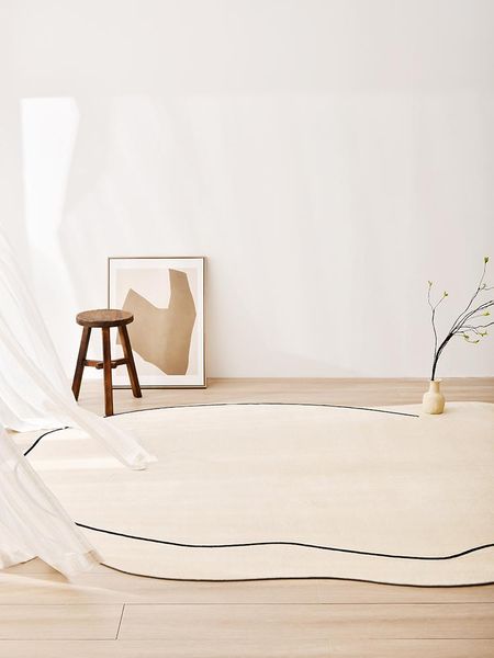 

carpets carpet for living room beige white simple bedroom rug sofa study coffee table floor nordic nylon thick mat ins girl