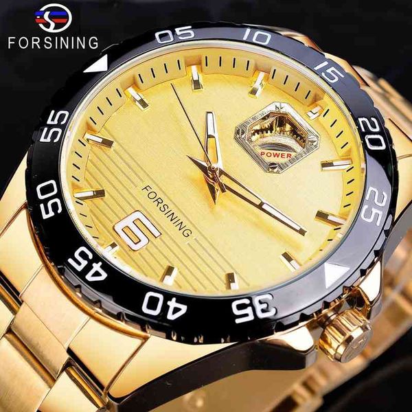 

automatic refining luxury fire mechanical watch golden rust-steel waterproof bright hands erkek kol saati, Slivery;brown