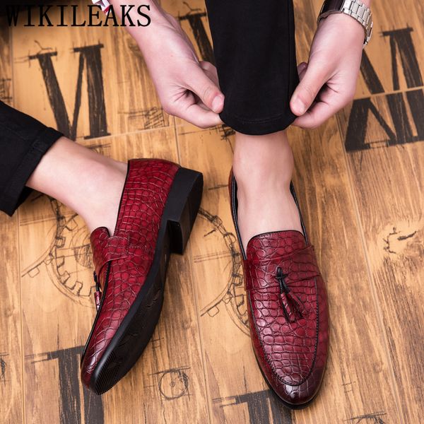 

business shoes men oxford leather classic shoes men formal brand men official shoes brand big size sepatu slip on pria ayakkabi, Black